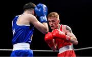 22 November 2019; Ricky Nesbitt of Holy Family Drogheda, Co Louth, right, in action against Sean Mari of Monkstown, Co Dublin, in their 49kg bout during the IABA Irish National Elite Boxing Championships Finals at the National Stadium in Dublin. Photo by Piaras Ó Mídheach/Sportsfile