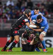 23 November 2019; James Ryan of Leinster is tackled by Jonathan Wisniewski of Lyon during the Heineken Champions Cup Pool 1 Round 2 match between Lyon and Leinster at Matmut Stadium in Lyon, France. Photo by Ramsey Cardy/Sportsfile