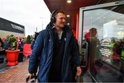 23 November 2019; Donnacha Ryan of Racing 92 arrives prior to the Heineken Champions Cup Pool 4 Round 2 match between Munster and Racing 92 at Thomond Park in Limerick. Photo by Brendan Moran/Sportsfile