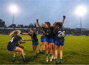 23 November 2019; Naomh Ciaran players, including Amy Gavin Mangan, centre, celebrate following the All-Ireland Ladies Intermediate Club Championship Final match between Naomh Ciaran and Naomh Pól at Kingspan Breffni in Cavan. Photo by Harry Murphy/Sportsfile