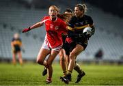 23 November 2019; Sile O’Callaghan of Mourneabbey in action against Katelyn Mee of Kilkerrin-Clonberne during the All-Ireland Ladies Senior Club Championship Final match between Kilkerrin-Clonberne and Mourneabbey at LIT Gaelic Grounds in Limerick. Photo by Eóin Noonan/Sportsfile