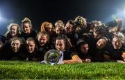 23 November 2019; Mourneabbey players celebrate with the Dolores Tyrrell Memorial Cup following the All-Ireland Ladies Senior Club Championship Final match between Kilkerrin-Clonberne and Mourneabbey at LIT Gaelic Grounds in Limerick. Photo by Eóin Noonan/Sportsfile