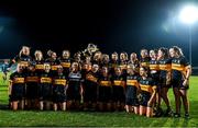 23 November 2019; Mourneabbey players celebrate with the Dolores Tyrrell Memorial Cup following the All-Ireland Ladies Senior Club Championship Final match between Kilkerrin-Clonberne and Mourneabbey at LIT Gaelic Grounds in Limerick. Photo by Eóin Noonan/Sportsfile