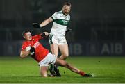 23 November 2019; Jordan Morrissey of Éire Óg in action against Ciarán McEvoy of Portlaoise during the AIB Leinster GAA Football Senior Club Championship Semi-Final match between Portlaoise and Éire Óg at MW Hire O’Moore Park in Portlaoise, Co Laois. Photo by Piaras Ó Mídheach/Sportsfile