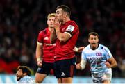 23 November 2019; JJ Hanrahan of Munster reacts after missing an attempted drop goal during the final moments of the Heineken Champions Cup Pool 4 Round 2 match between Munster and Racing 92 at Thomond Park in Limerick. Photo by Diarmuid Greene/Sportsfile