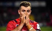 23 November 2019; JJ Hanrahan of Munster reacts after the Heineken Champions Cup Pool 4 Round 2 match between Munster and Racing 92 at Thomond Park in Limerick. Photo by Brendan Moran/Sportsfile