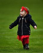 24 November 2019; Garrycastle supporter Holly Johnson, one and a half years, from Athlone, during half time in the AIB Leinster GAA Football Senior Club Championship Semi-Final match between Garrycastle and Ballyboden St Endas at TEG Cusack Park in Mullingar, Westmeath. Photo by Ray McManus/Sportsfile