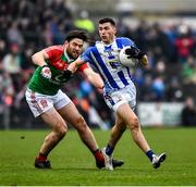 24 November 2019; Colm Basquel of Ballyboden St Endas in action against James Sheerin of Garrycastle during the AIB Leinster GAA Football Senior Club Championship Semi-Final match between Garrycastle and Ballyboden St Endas at TEG Cusack Park in Mullingar, Westmeath. Photo by Ray McManus/Sportsfile