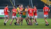 24 November 2019; Players from both sides tussle off the ball, in the first half, during the AIB Connacht GAA Football Senior Club Football Championship Final match between Corofin and Pádraig Pearses at Tuam Stadium in Tuam, Galway. Photo by Piaras Ó Mídheach/Sportsfile