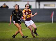 24 November 2019; Sinead Walsh of MacHale Rovers reacts to a missed shot at goal during the All-Ireland Ladies Junior Club Championship Final match between Donoughmore and MacHale Rovers at Duggan Park in Ballinasloe, Co Galway. Photo by Harry Murphy/Sportsfile