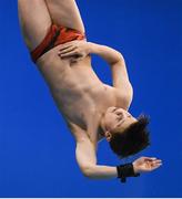 24 November 2019; Lachlan Stark of Edinburgh Diving Club competing in the Mens 3m final at the 2019 Irish Open Diving Championships at the National Aquatic Centre in Abbotstown, Dublin. Photo by Ramsey Cardy/Sportsfile