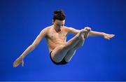24 November 2019; Rayne Hamilton of Edinburgh Diving Club competing in the Mens 3m final at the 2019 Irish Open Diving Championships at the National Aquatic Centre in Abbotstown, Dublin. Photo by Ramsey Cardy/Sportsfile