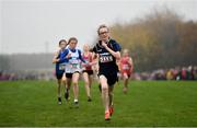 24 November 2019; Emma McCarthy of St Killians AC, Co. Wexford, competing in the U12 Girls Event during the Irish Life Health National Senior, Junior & Juvenile Even Age Cross Country Championships at the National Sports Campus Abbotstown in Dublin. Photo by Sam Barnes/Sportsfile