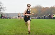 24 November 2019; Sean Cronin of Clonliffe Harriers, Co. Dublin, on his way to winning the Boys U14 event during the Irish Life Health National Senior, Junior & Juvenile Even Age Cross Country Championships at the National Sports Campus Abbotstown in Dublin. Photo by Sam Barnes/Sportsfile