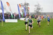 24 November 2019; Frank Buchanan of Enniskillen Running Club, Co. Fermanagh, competing in the Boys U14 event during the Irish Life Health National Senior, Junior & Juvenile Even Age Cross Country Championships at the National Sports Campus Abbotstown in Dublin. Photo by Sam Barnes/Sportsfile