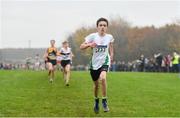 24 November 2019; Conor Murphy of St Cocas AC, Co. Kildare, on his way to finishing second the Boys U14 event during the Irish Life Health National Senior, Junior & Juvenile Even Age Cross Country Championships at the National Sports Campus Abbotstown in Dublin. Photo by Sam Barnes/Sportsfile