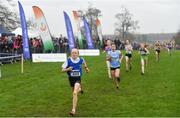 24 November 2019; Caoimhe Flannery of Skibbereen AC, Co. Cork, competing in the Girls U14 event during the Irish Life Health National Senior, Junior & Juvenile Even Age Cross Country Championships at the National Sports Campus Abbotstown in Dublin. Photo by Sam Barnes/Sportsfile