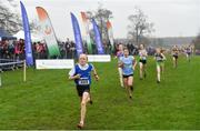 24 November 2019; Caoimhe Flannery of Skibbereen AC, Co. Cork, competing in the Girls U14 event during the Irish Life Health National Senior, Junior & Juvenile Even Age Cross Country Championships at the National Sports Campus Abbotstown in Dublin. Photo by Sam Barnes/Sportsfile