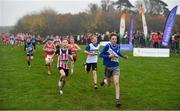 24 November 2019; Athletes competing in the U12 Boy's event during the Irish Life Health National Senior, Junior & Juvenile Even Age Cross Country Championships at the National Sports Campus Abbotstown in Dublin. Photo by Sam Barnes/Sportsfile