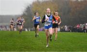 24 November 2019; Sinead Walsh of Tullamore Harriers AC, Co. Offaly, competing in the Girls U14 event during the Irish Life Health National Senior, Junior & Juvenile Even Age Cross Country Championships at the National Sports Campus Abbotstown in Dublin. Photo by Sam Barnes/Sportsfile