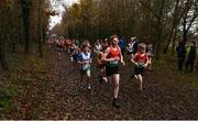 24 November 2019; Runners competing in the Boys U14 event during the Irish Life Health National Senior, Junior & Juvenile Even Age Cross Country Championships at the National Sports Campus Abbotstown in Dublin. Photo by Sam Barnes/Sportsfile