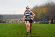 24 November 2019; Kirsti Charlotte Foster of Willowfield Harriers competing in the U16 Girls event during the Irish Life Health National Senior, Junior & Juvenile Even Age Cross Country Championships at the National Sports Campus Abbotstown in Dublin. Photo by Sam Barnes/Sportsfile