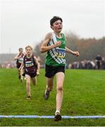 24 November 2019; Joss O'Connor of St. Joseph's A.C., competing in the U12 Boy's event during the Irish Life Health National Senior, Junior & Juvenile Even Age Cross Country Championships at the National Sports Campus Abbotstown in Dublin. Photo by Sam Barnes/Sportsfile