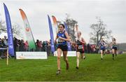 24 November 2019; Niamh Brady of St Peters AC competing in the U16 Girls event during the Irish Life Health National Senior, Junior & Juvenile Even Age Cross Country Championships at the National Sports Campus Abbotstown in Dublin. Photo by Sam Barnes/Sportsfile