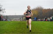 24 November 2019; Catherine Martin of Loughview A.C. on her way to winning the U16 Girls event during the Irish Life Health National Senior, Junior & Juvenile Even Age Cross Country Championships at the National Sports Campus Abbotstown in Dublin. Photo by Sam Barnes/Sportsfile