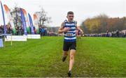 24 November 2019; Joel Chambers of Willowfield Harriers competing in the U16 Boys event during the Irish Life Health National Senior, Junior & Juvenile Even Age Cross Country Championships at the National Sports Campus Abbotstown in Dublin. Photo by Sam Barnes/Sportsfile