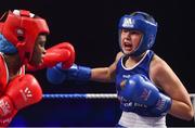 22 November 2019; Ciara Ginty of Geesala, Co Mayo, right, in action against Evelyn Igharo of Clann Naofa, Co Louth, in their 64kg bout during the IABA Irish National Elite Boxing Championships Finals at the National Stadium in Dublin. Photo by Piaras Ó Mídheach/Sportsfile