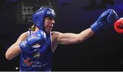 22 November 2019; Leona Houlihan of Crumlin, Co Dublin, during the 81kg bout against Nell Fox of Rathkeale, Co Limerick, during the IABA Irish National Elite Boxing Championships Finals at the National Stadium in Dublin. Photo by Piaras Ó Mídheach/Sportsfile