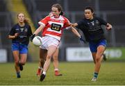 23 November 2019; Caoimhe Stewart of Naomh Pól in action against Amy Gavin Mangan of Naomh Ciaran during the All-Ireland Ladies Intermediate Club Championship Final match between Naomh Ciaran and Naomh Pól at Kingspan Breffni in Cavan. Photo by Harry Murphy/Sportsfile