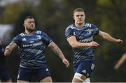 25 November 2019; Scott Penny, right, and Andrew Porter during Leinster Rugby squad training at UCD in Dublin. Photo by Ramsey Cardy/Sportsfile