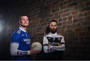 26 November 2019; Naomh Conaill and Donegal footballer Leo McLoone, left, is pictured with Kilcoo and former Down footballer Conor Laverty ahead of the AIB Ulster Senior Football Club Championship Final where they face Kilcoo of Down on Sunday December 1st at Healy Park, Omagh. AIB is in its 29th year sponsoring the GAA Club Championship and is delighted to continue to support the Junior, Intermediate and Senior Championships across football, hurling and camogie. For exclusive content and behind the scenes action throughout the AIB GAA & Camogie Club Championships follow AIB GAA on Facebook, Twitter, Instagram and Snapchat. Photo by Ramsey Cardy/Sportsfile