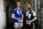 26 November 2019; Naomh Conaill and Donegal footballer Leo McLoone, left, is pictured with Kilcoo and former Down footballer Conor Laverty ahead of the AIB Ulster Senior Football Club Championship Final where they face Kilcoo of Down on Sunday December 1st at Healy Park, Omagh. AIB is in its 29th year sponsoring the GAA Club Championship and is delighted to continue to support the Junior, Intermediate and Senior Championships across football, hurling and camogie. For exclusive content and behind the scenes action throughout the AIB GAA & Camogie Club Championships follow AIB GAA on Facebook, Twitter, Instagram and Snapchat. Photo by Sam Barnes/Sportsfile