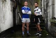 26 November 2019; Naomh Conaill and Donegal footballer Leo McLoone, left, is pictured with Kilcoo and former Down footballer Conor Laverty ahead of the AIB Ulster Senior Football Club Championship Final where they face Kilcoo of Down on Sunday December 1st at Healy Park, Omagh. AIB is in its 29th year sponsoring the GAA Club Championship and is delighted to continue to support the Junior, Intermediate and Senior Championships across football, hurling and camogie. For exclusive content and behind the scenes action throughout the AIB GAA & Camogie Club Championships follow AIB GAA on Facebook, Twitter, Instagram and Snapchat. Photo by Sam Barnes/Sportsfile