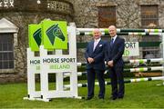 28 November 2019; Joe Reynolds, Chairman of Horse Sport Ireland, left, and Ronan Murphy, CEO of Horse Sport Ireland, at the HSI Rebrand Launch and Medal Reception 2019 at Killashee House Hotel in Naas, Co Kildare. Photo by Matt Browne/Sportsfile