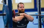 3 December 2019; Michael Bent during a Leinster Rugby gym session at Leinster Rugby Headquarters in UCD, Dublin. Photo by Ramsey Cardy/Sportsfile