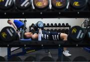 3 December 2019; Rory O'Loughlin during a Leinster Rugby gym session at Leinster Rugby Headquarters in UCD, Dublin. Photo by Ramsey Cardy/Sportsfile