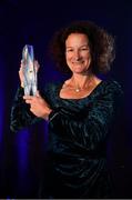 28 November 2019; Hall of Fame winner Sonia O'Sullivan is pictured with her award during the Irish Life Health National Athletics Awards 2019 at Crowne Plaza Hotel, Blanchardstown, Dublin. Photo by Sam Barnes/Sportsfile