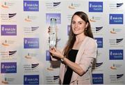 28 November 2019; Athlete of the Year Ciara Mageean is pictured with her award during the Irish Life Health National Athletics Awards 2019 at Crowne Plaza Hotel, Blanchardstown, Dublin. Photo by Sam Barnes/Sportsfile