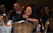 28 November 2019; Hall of Fame winner Sonia O'Sullivan watches her career highlights on the big screen during the Irish Life Health National Athletics Awards 2019 at Crowne Plaza Hotel, Blanchardstown, Dublin. Photo by Sam Barnes/Sportsfile