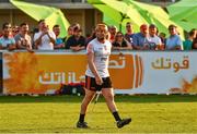 29 November 2019; Laois' Enda Rowland of 2019 PwC All-Star  during the PwC All Star Hurling Tour 2019 All Star game at Zayed Sport City in Abu Dhabi, United Arab Emirates. Photo by Ray McManus/Sportsfile