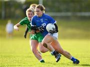 30 November 2019; Libby Coppinger of Munster in action against Nicole Feery of Leinster during the Ladies Football Interprovincial Round 1 match between Leinster and Munster at Kinnegad in Co Westmeath. Photo by Matt Browne/Sportsfile