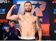 29 November 2019; Carl Frampton weighs in for his super-featherweight bout against Tyler McCreary at the Cosmopolitan of Las Vegas in Las Vegas, Nevada, United States. Photo by Mikey Williams/Top Rank/Sportsfile