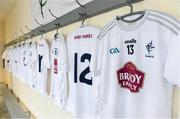 30 November 2019; A general view of the jersey of Seán Whelan in the Kildare dressing room before the Kehoe Cup Round 1 match between Offaly and Kildare at St Brendan's Park in Birr, Co Offaly. Photo by Piaras Ó Mídheach/Sportsfile