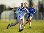 30 November 2019; Nicola O'Malley of Connacht in action against Daire Kiely of Munster during the Ladies Football Interprovincial Round 3 match between Munster and Connacht at Kinnegad in Co. Westmeath. Photo by Matt Browne/Sportsfile