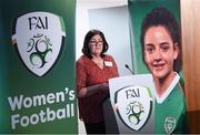 30 November 2019; Frances Smith, Chairperson of the FAI's Women's Football Committee, during the Women in Football - Emerging Leaders Programme at the FAI Headquarters in Abbotstown, Dublin. Photo by Stephen McCarthy/Sportsfile