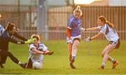 30 November 2019; Saoirse Noonan of Munster scores the third goal against Connacht during the Ladies Football Interprovincial Final match between Munster and Connact at Kinnegad in Co Westmeath. Photo by Matt Browne/Sportsfile